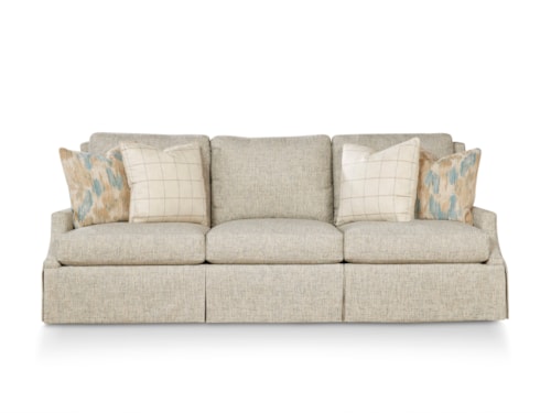 Traditional Skirted Sofa
