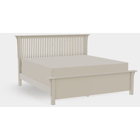 American Craftsman King Spindle Bed with Low Footboard