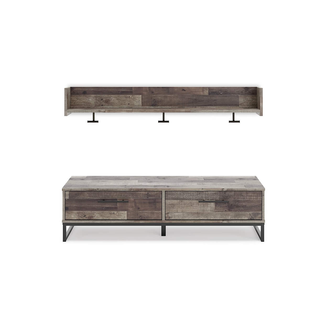 Signature Design by Ashley Furniture Neilsville Bench with Coat Rack