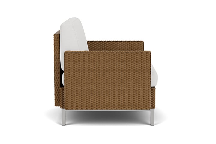 Lounge Chair With Loom Arms And Back