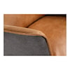 Moe's Home Collection Messina Messina Leather Arm Chair Cigare Tan Leather