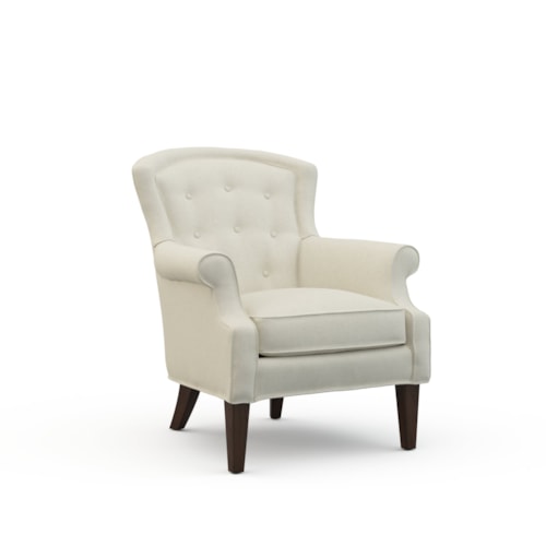 Traditional Chair with Tufted Back