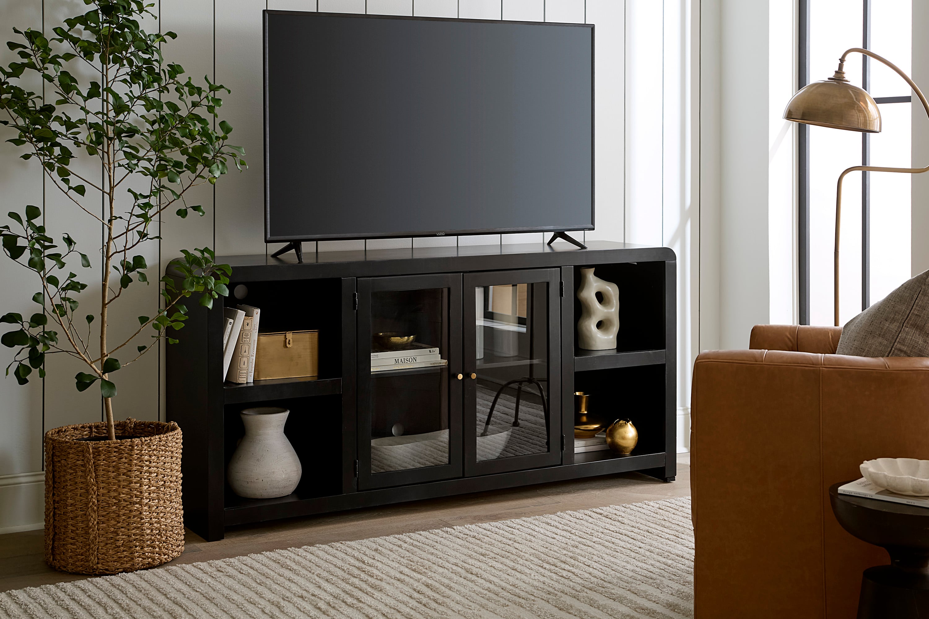 Aspenhome Taylor 6-Shelf 71" Console with 2-Doors