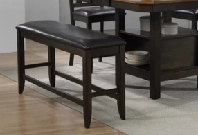 Counter Height Bench With Padded Seat