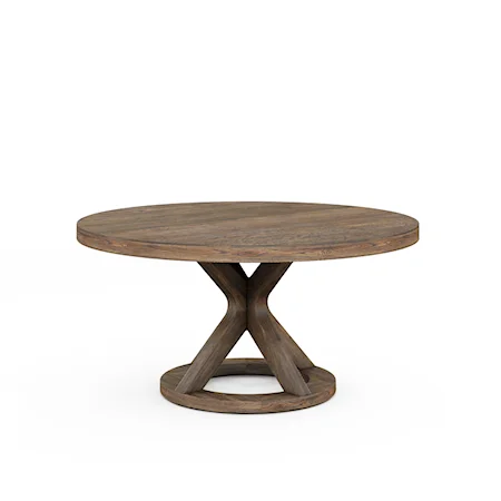 Transitional Round Dining Table 