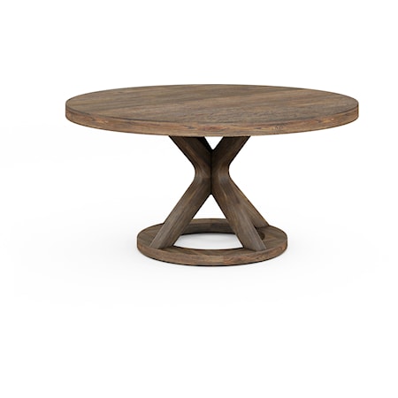 Transitional Round Dining Table 