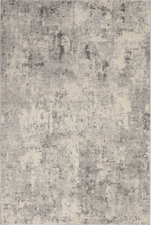 5'3" x 7'3" Grey/Beige Rectangle Rug