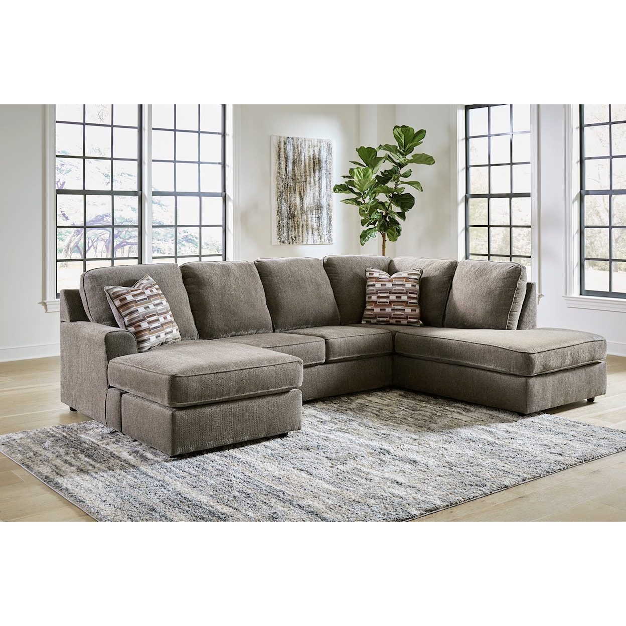 Ashley Furniture Signature Design O'Phannon 2-Piece Sectional with Chaise