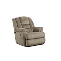Traditional Power Recliner with Pillow Arms