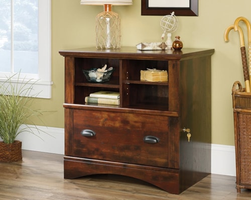 Cottage Lateral File Cabinet with Locking Drawer