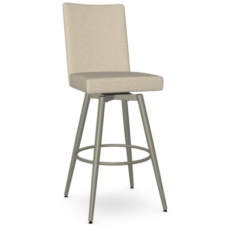 Upholstered Swivel Bar Stool
