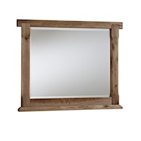 Transitional Rustic American Dovetail Mirror