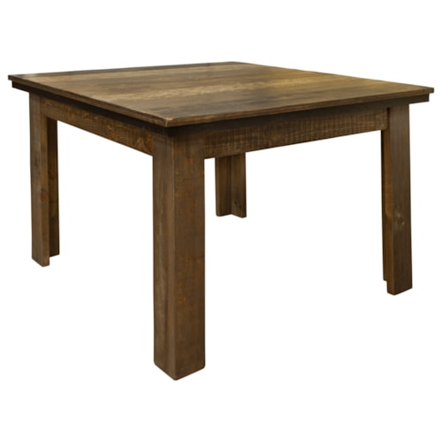 Rustic Square Dining Table