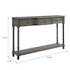 Accentrics Home Accents Distressed Grey Entryway Console