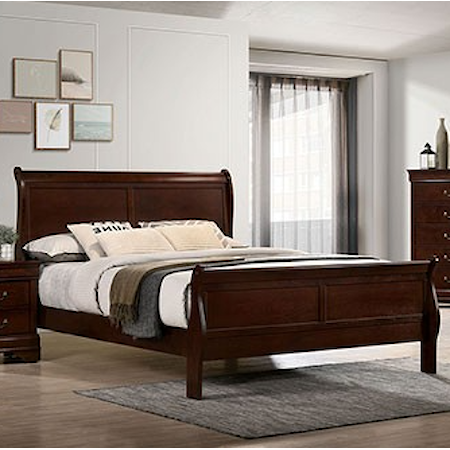 Queen Bed, Cherry