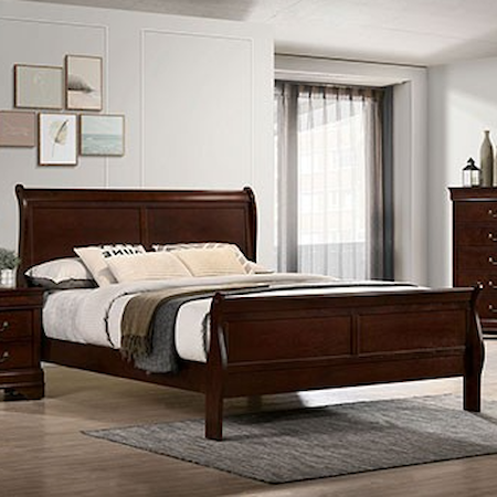 Queen Bed, Cherry
