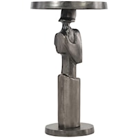 Vevo Cast Aluminum Accent Table