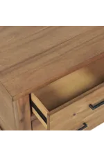 Jofran Claremont Transitional 3-Drawer Nightstand with USB Ports