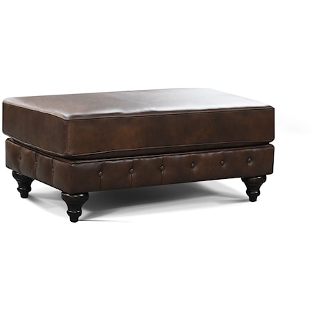 Leather Ottoman