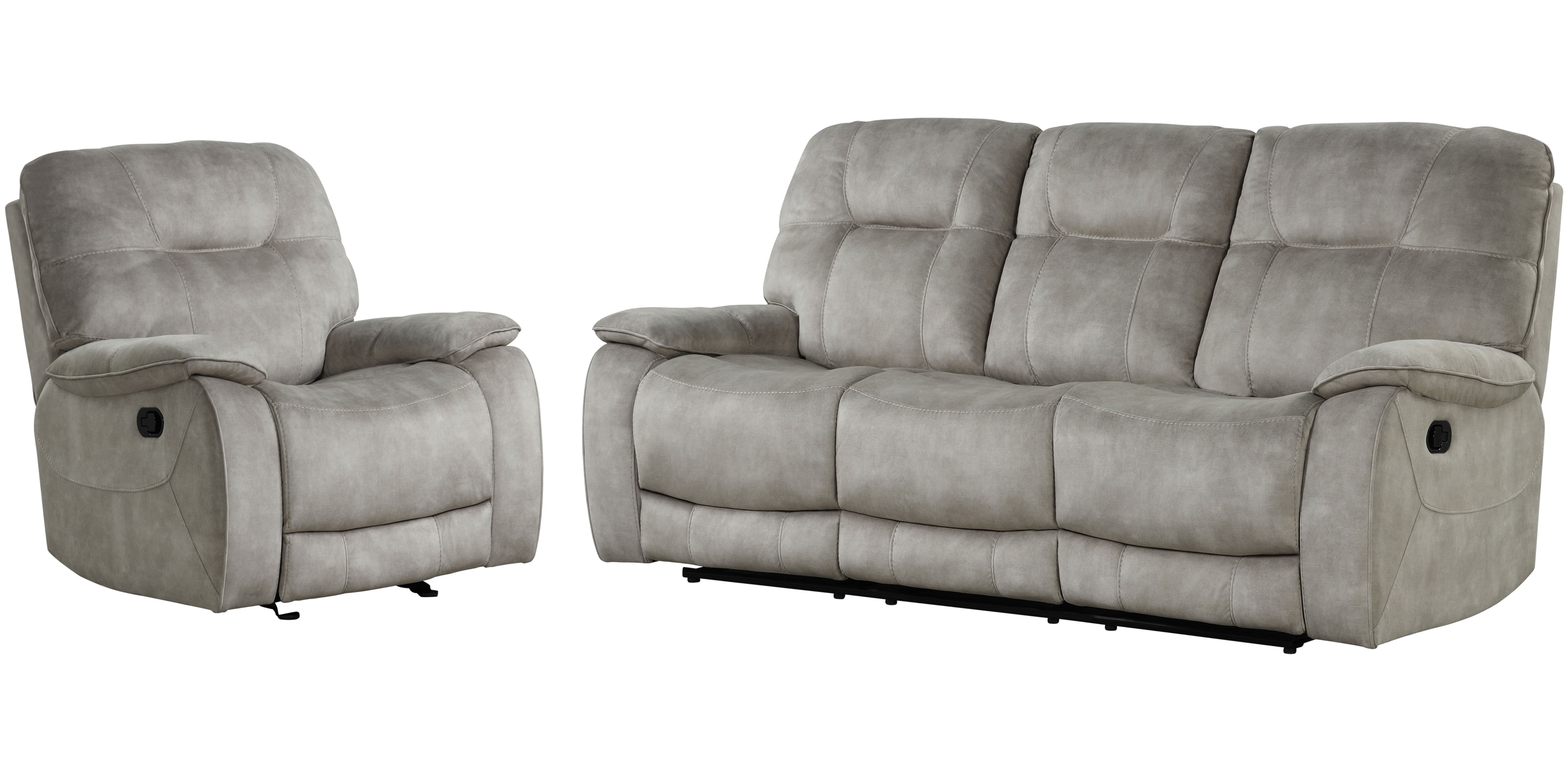 Parker Living Cooper Manual Reclining Sofa and Recliner Set