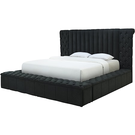 Upholstered Storage Bed - King