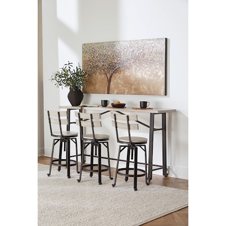 4-Piece Long Counter Table Set