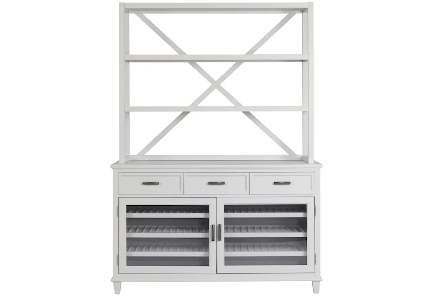 Osborne Server with Open Hutch by Riverside Furniture at Sheely's Furniture & Appliance