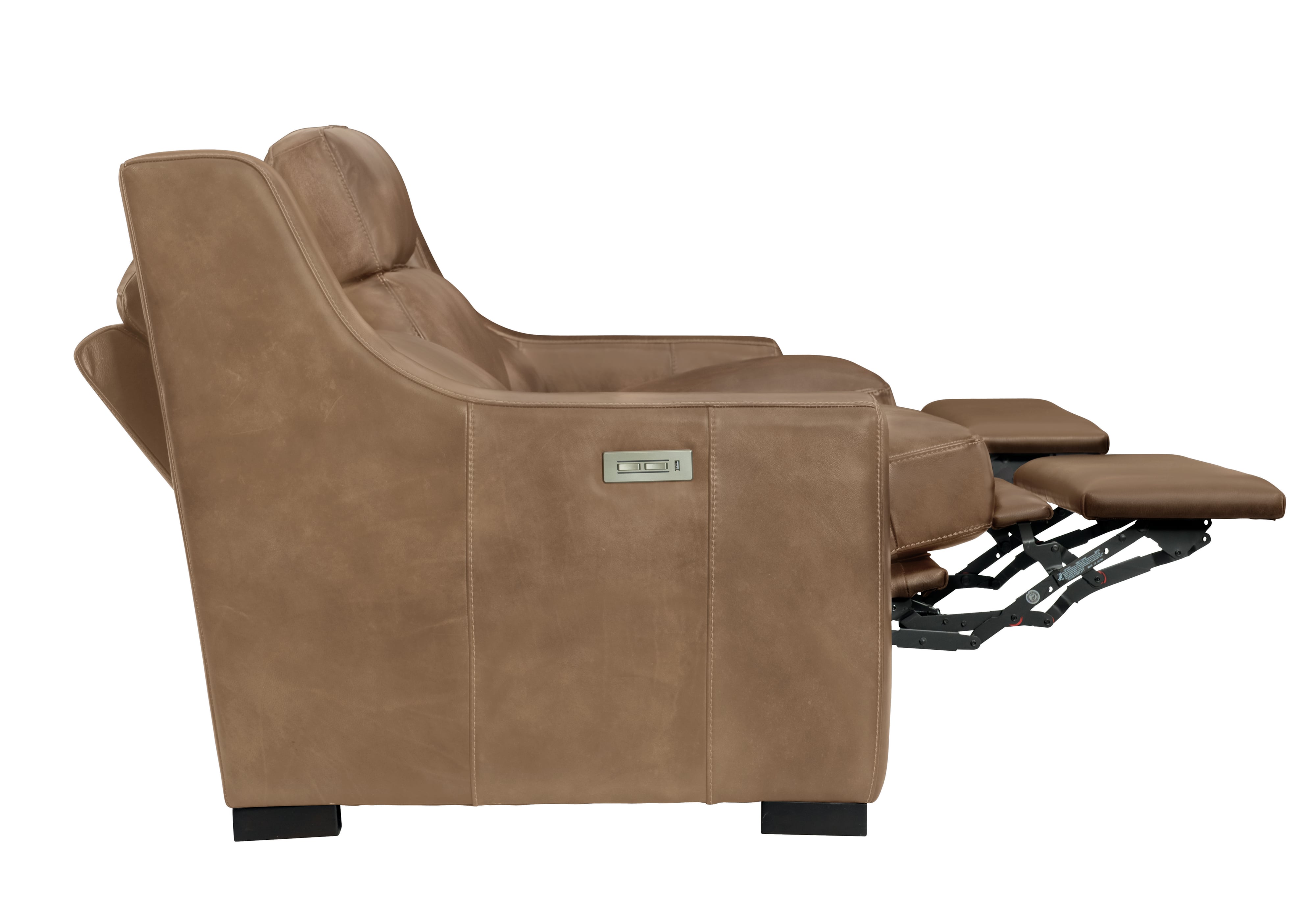 Genuine Leather Power Reclining Sofa