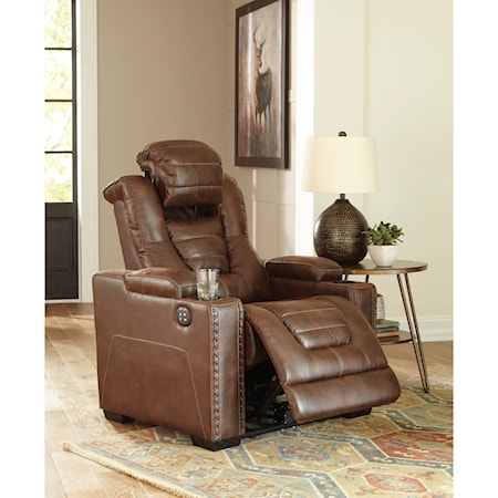 Power Recliner with Adjustable Headrest