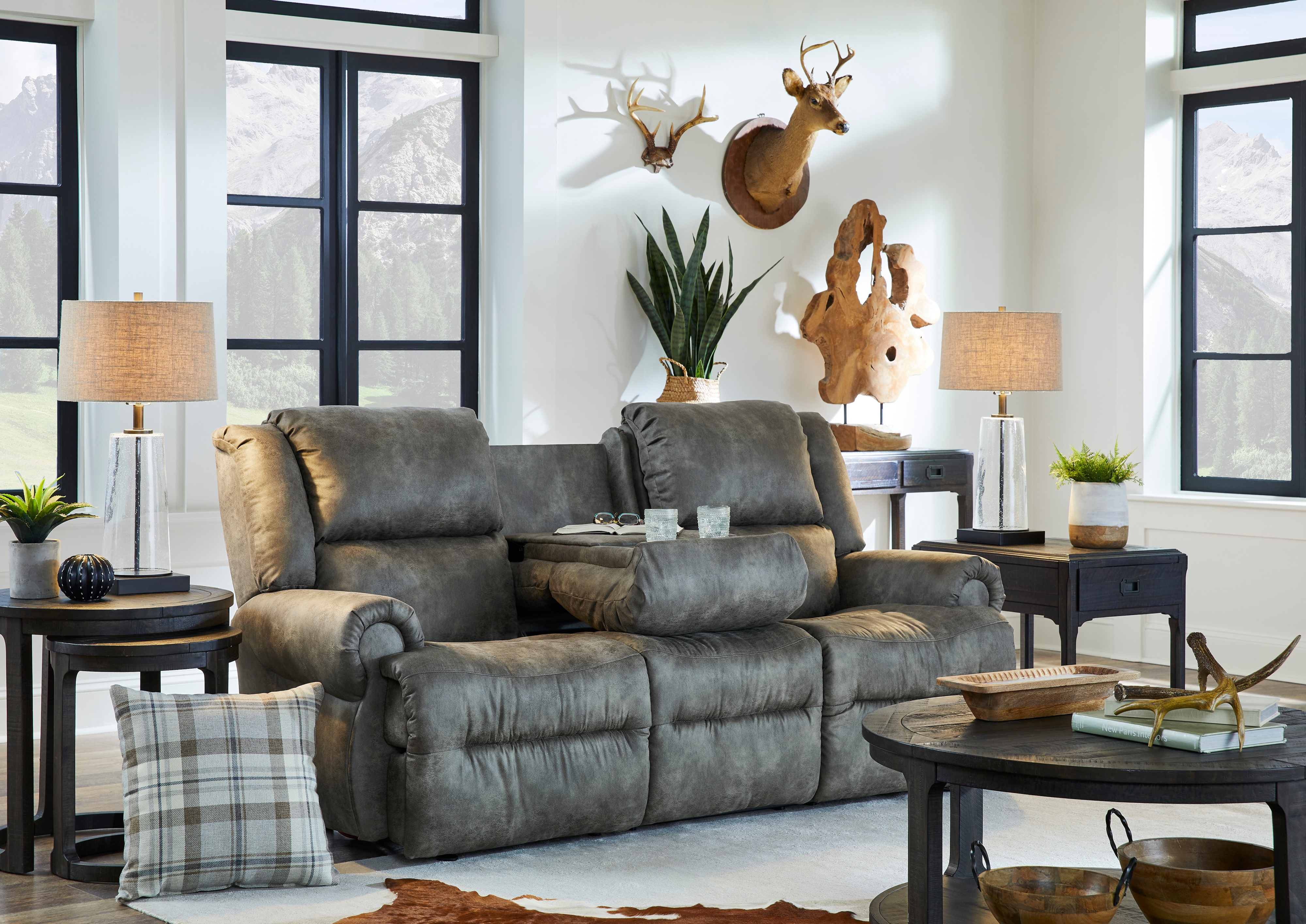 Best Home Furnishings Field & Stream Manual Reclining Sofa