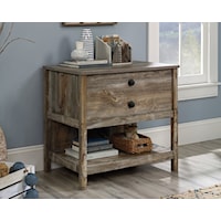 Rustic Granite Trace File Cabinet - Rustic Cedar