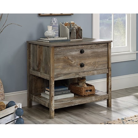 Rustic Granite Trace File Cabinet - Rustic Cedar