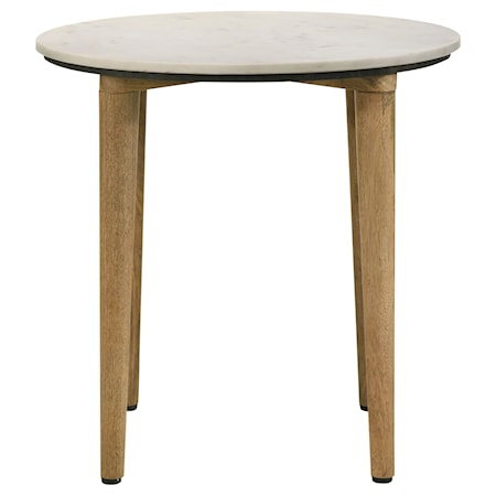 Aldis Marble Top Side End Table and