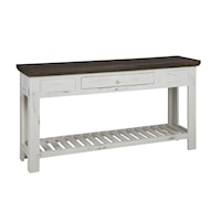 Farmhouse Sofa Table with Drawer