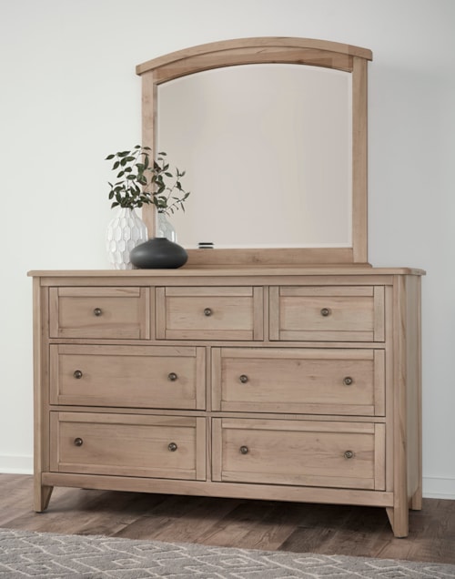 Transitional Dresser & Mirror Set