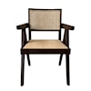 Moe's Home Collection Takashi Dark Brown Solid Elm Chair 
