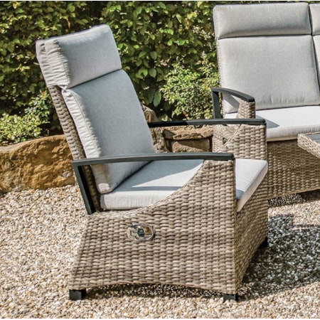 6-Piece Patio Set with 2 Ottomans