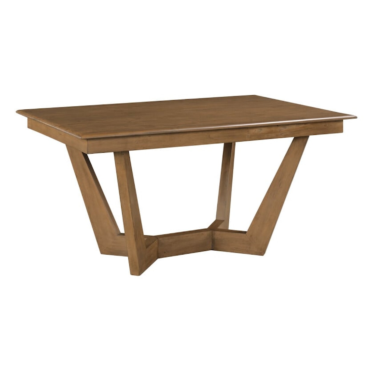 Kincaid Furniture Kafe' 60" Rectangular Trestle Table Pkg, Latte