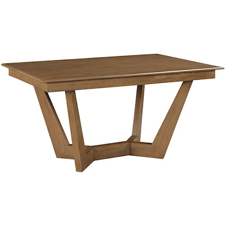 60" Rectangular Trestle Table Pkg, Latte