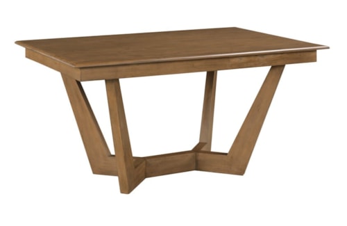 Traditional 60" Rectangular Trestle Dining Table