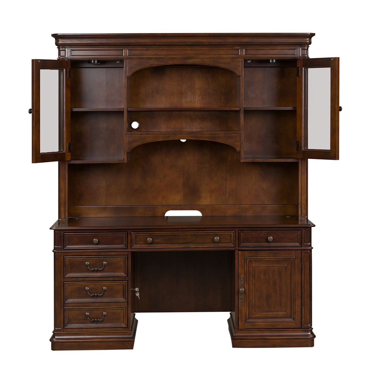 Liberty Furniture Brayton Manor Jr Executive 3-Piece Executive Desk Set