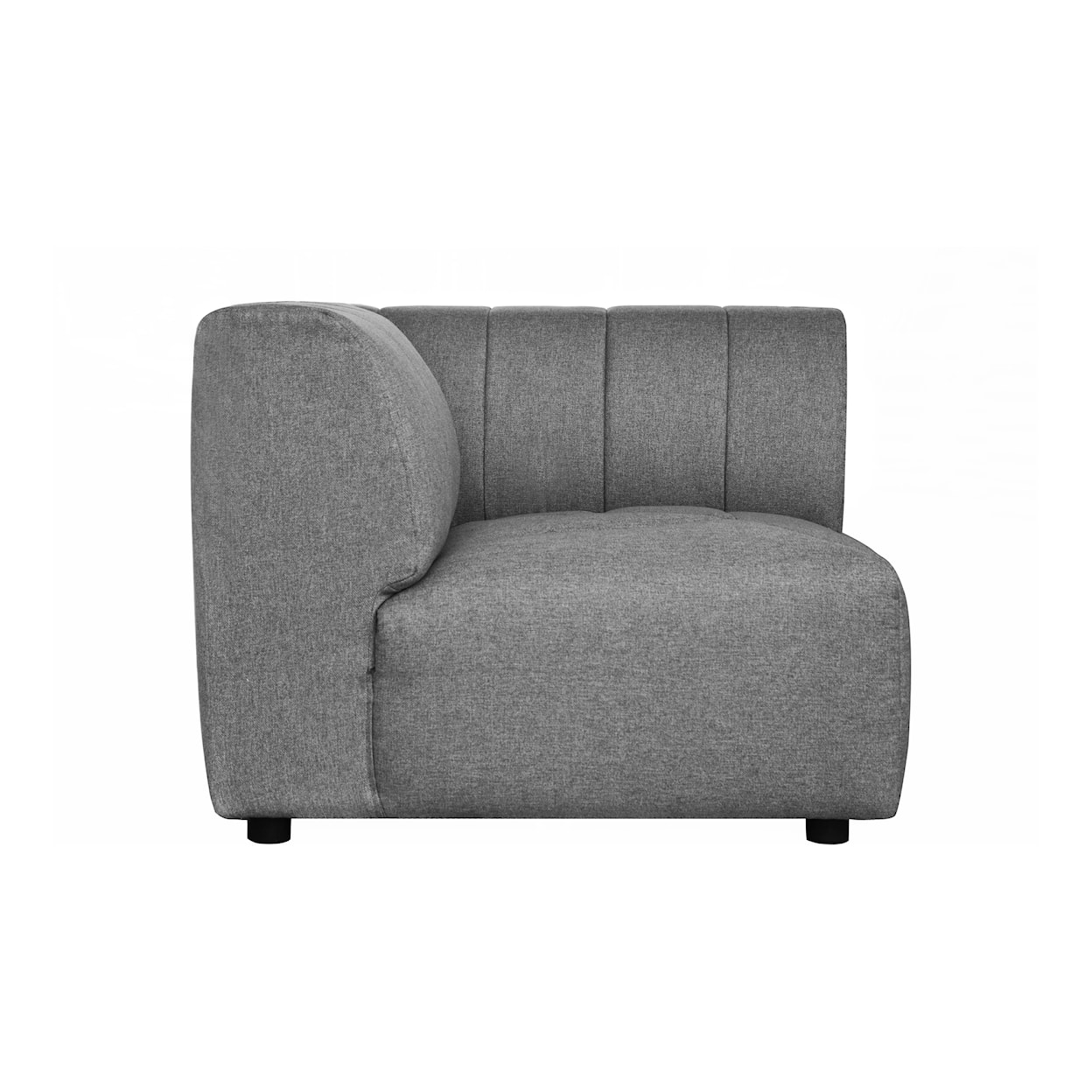 Moe's Home Collection Lyric Lyric Arm Chair Right Grey