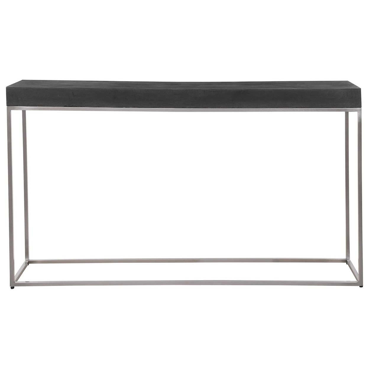 Uttermost Accent Furniture - Occasional Tables Black Concrete Console Table