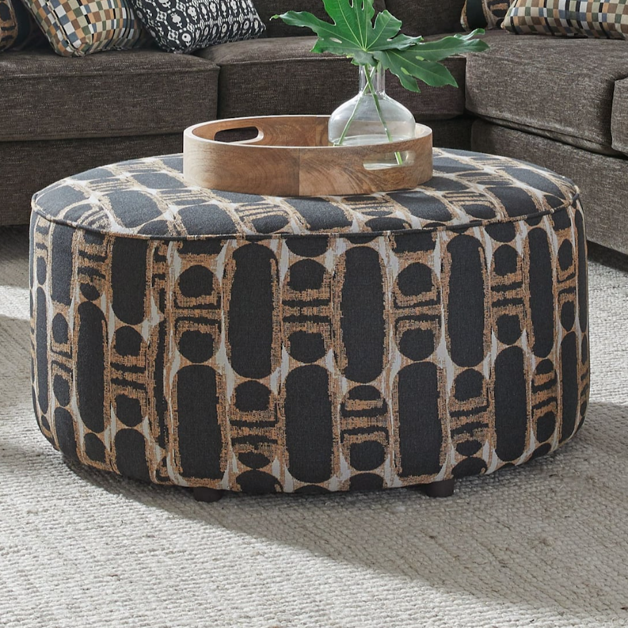 Fusion Furniture 28 MERIDA CLOVE Cocktail Ottoman