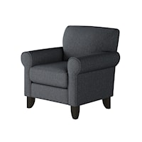 Accent Chair with Rolled Arms