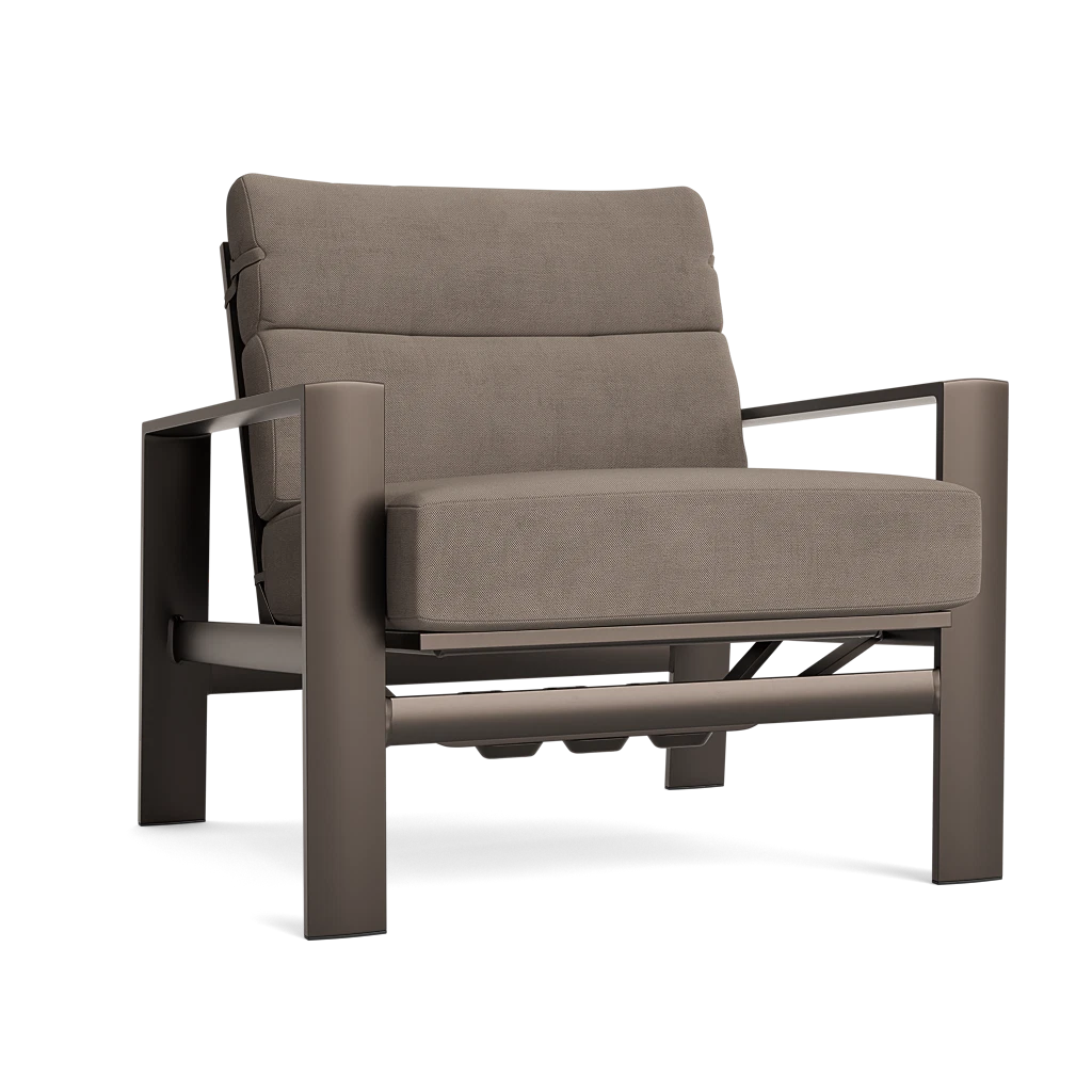 Cushioned Aluminum Motion Lounge Chair