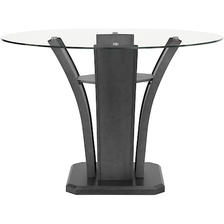 Counter-Height Dining Table with Glass Top