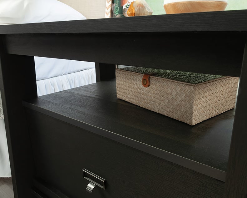 Sauder Trestle 1-Drawer Trestle Nightstand