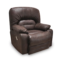 Casual Power Rocker Recliner with Pillow Arms