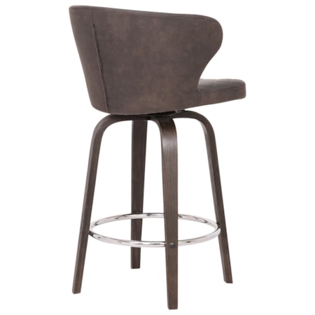 26&quot; Upholstered Swivel Bar Stool